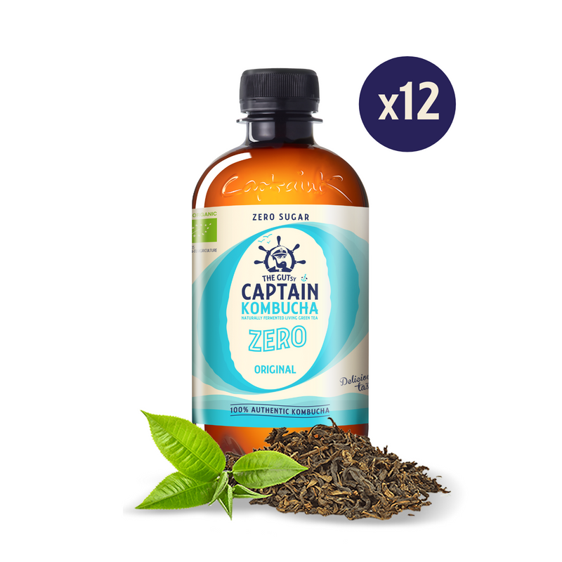 GUTsy Captain Kombucha Zero - Original 12 x 400ml - GutsyCaptain