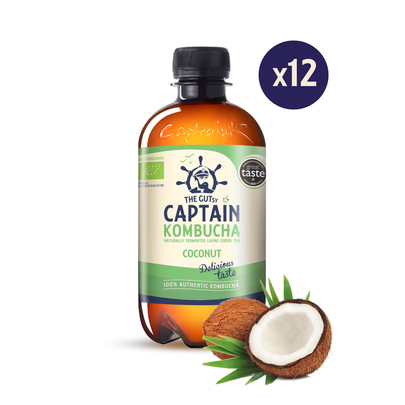 GUTsy Captain Kombucha - Coconut 12 x 400ml - GutsyCaptain