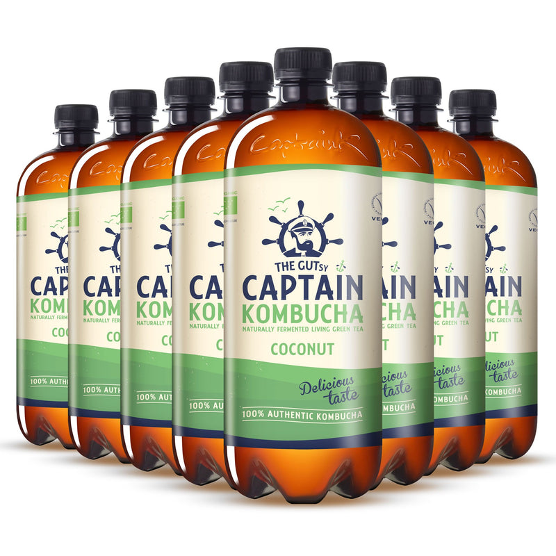 GUTsy Captain Kombucha - Coconut 8 x 1L - GutsyCaptain