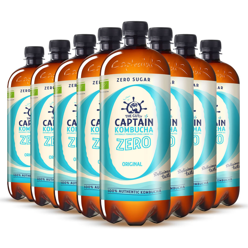 GUTsy Captain Kombucha Zero - Original 8 x 1L - GutsyCaptain